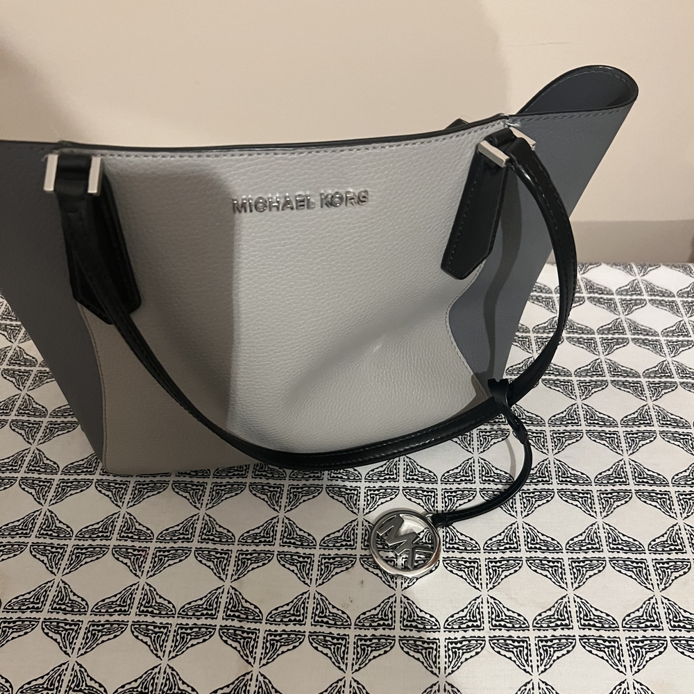 Michael Kors Gray and Black Women's Bag
